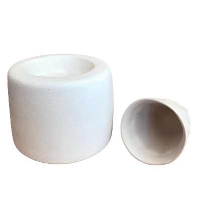 EK022 Alçı Kalıp - Seramik Döküm Kalıbı Dilimli Bardak Mini 6,5cm - 3