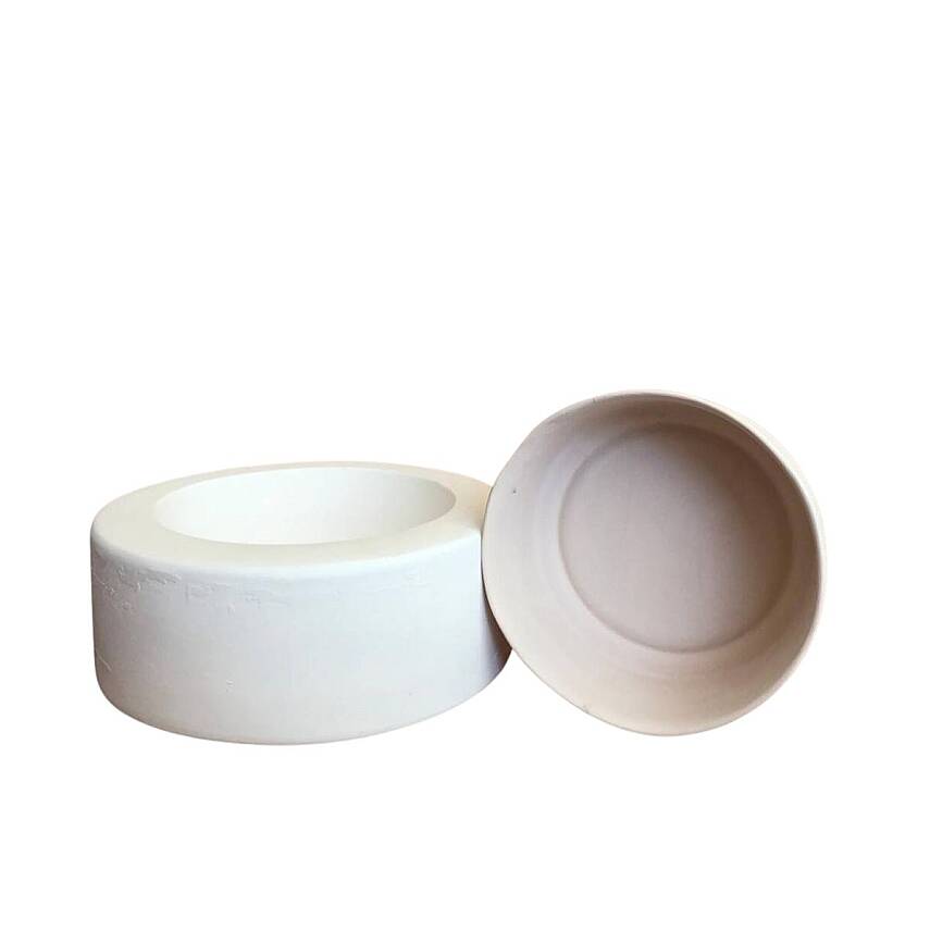 EK050 Alçı Kalıp - Seramik Döküm Kalıbı Sır Ayaklı Silindir Kase 17X7,5cm - 3