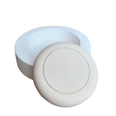 EK074 Alçı Kalıp - Seramik Döküm Kalıbı İnce Sır Ayaklı Alçak Kase 12,5x3cm - 2
