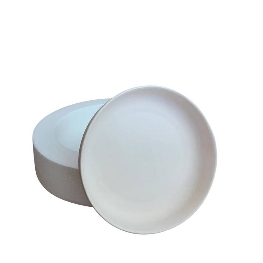 EK074 Alçı Kalıp - Seramik Döküm Kalıbı İnce Sır Ayaklı Alçak Kase 12,5x3cm - 3