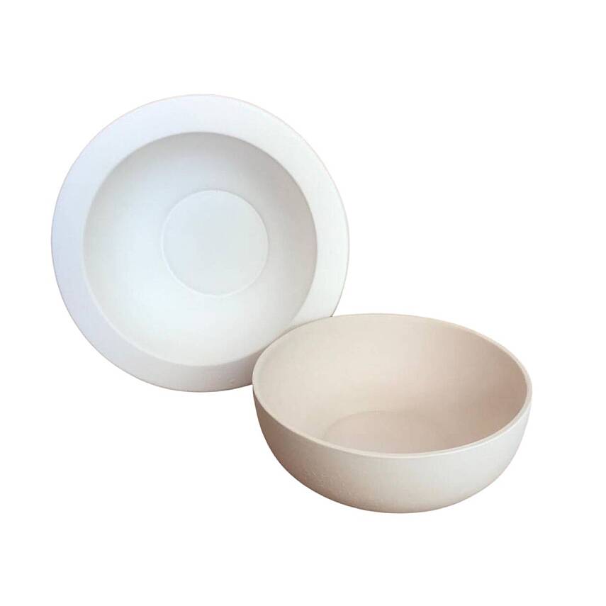 EK076 Alçı Kalıp - Seramik Döküm Kalıbı Sır Ayaklı Büyük Yuvarlak Kase 21x8cm - 1