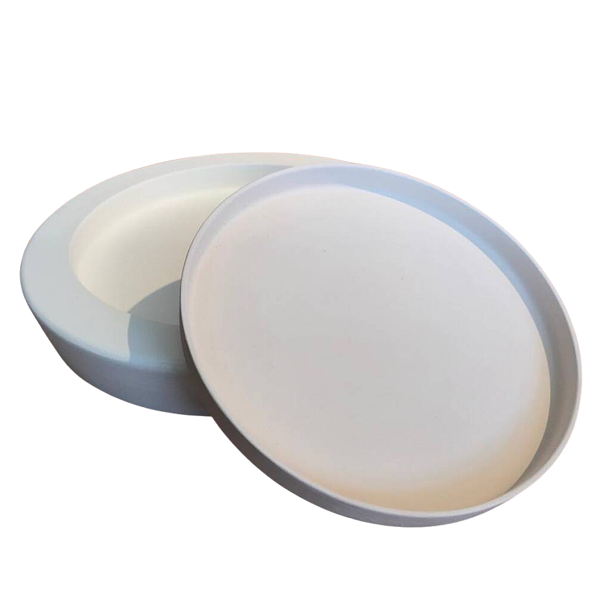 EK120 Alçı Kalıp - Seramik Döküm Kalıbı Yuvarlak Dik Kenarlı Tabak 20cm - 4