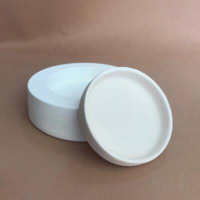 EK211 Alçı Kalıp - Seramik Döküm Kalıbı Yuvarlak Tabak 2x11cm  - 2