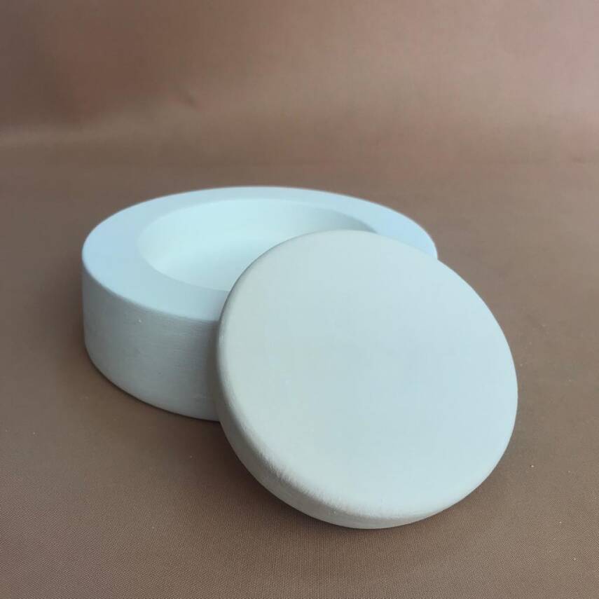 EK211 Alçı Kalıp - Seramik Döküm Kalıbı Yuvarlak Tabak 2x11cm  - 3