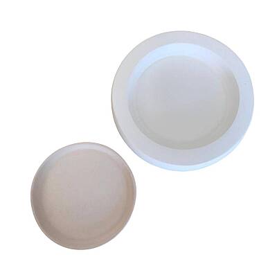 EK510 Alçı Kalıp - Seramik Döküm Kalıbı Sır Ayaklı Tabak Kalıbı 2x14,5cm - 2